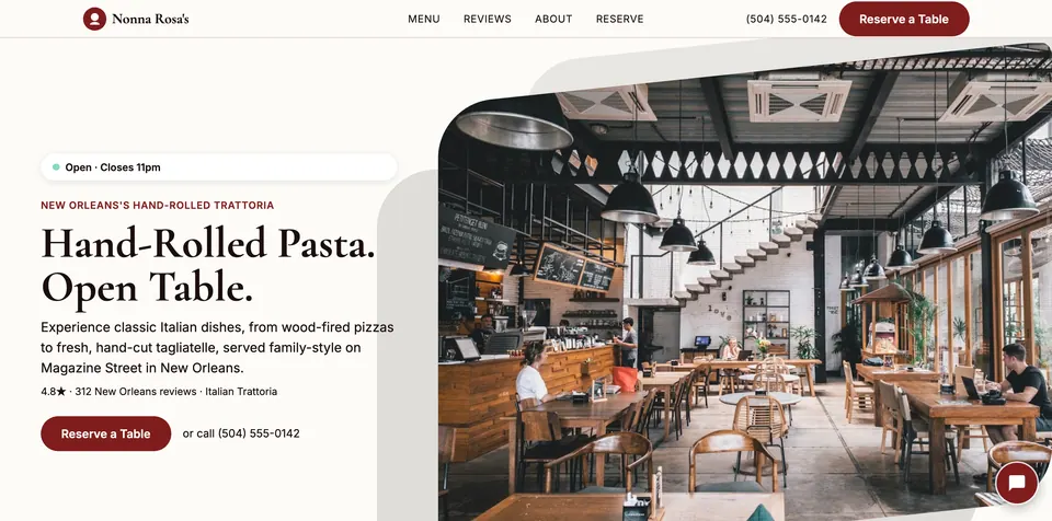 Italian Restaurant Photo View