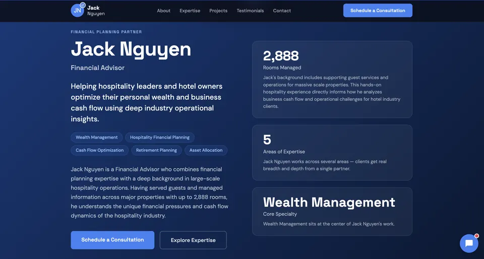 Financial Advisor - Clean View