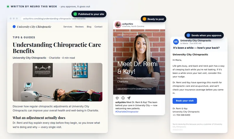 Neuro-written content