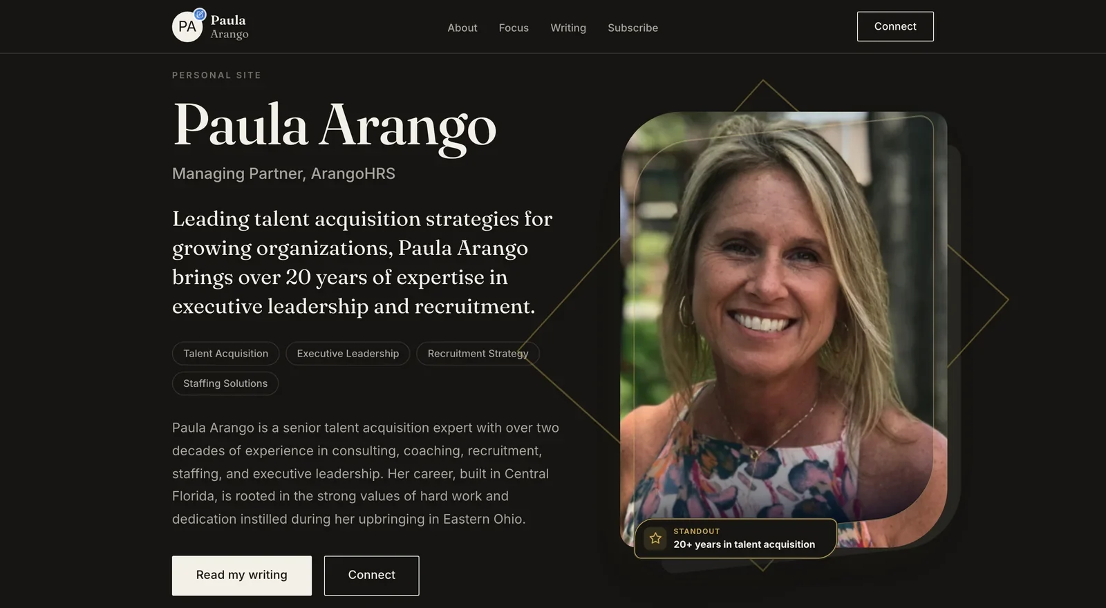 Recruitment partner website built by Neuro