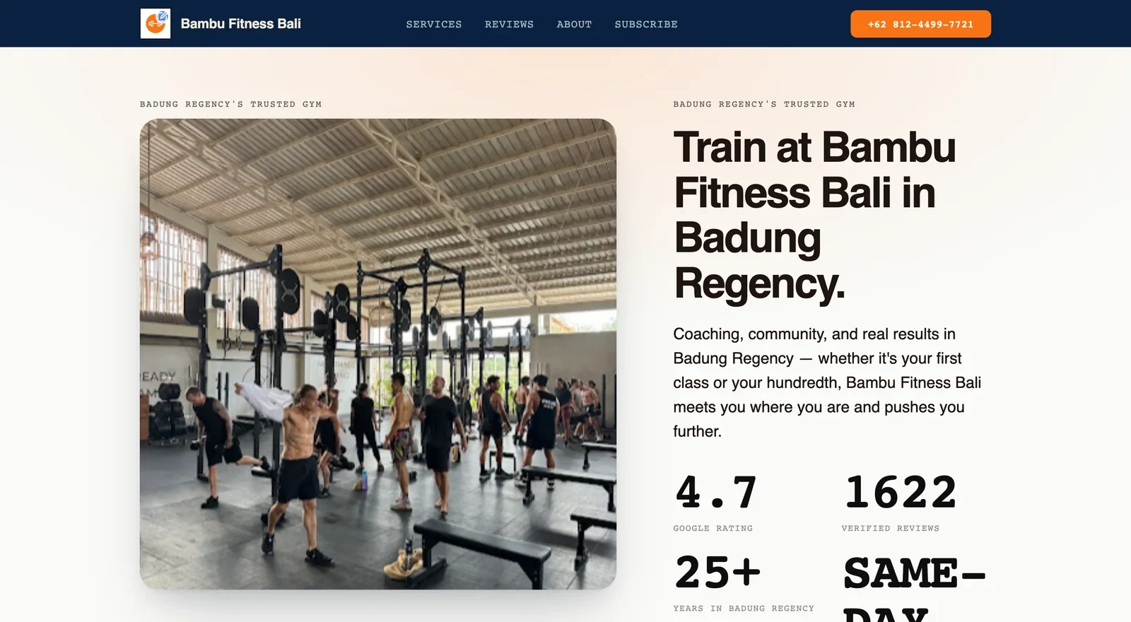 Gym website built by Neuro